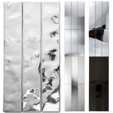 Серебряная металлическая мозаика из нержавеющей стали, зеркальный эффект