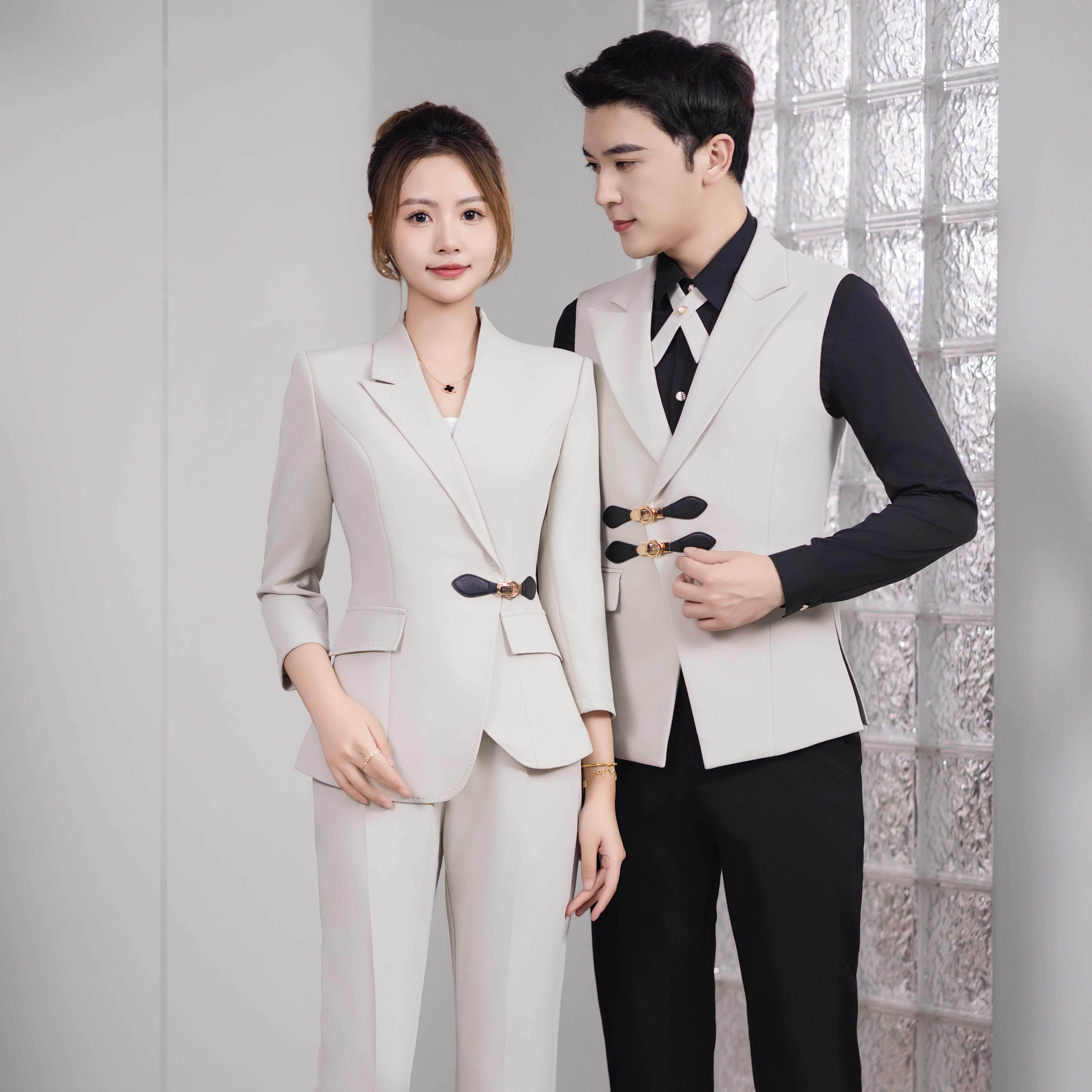 KTV 夜场公主少爷套装夜总会DJ酒店吧服务员足浴技师工作服秋冬装