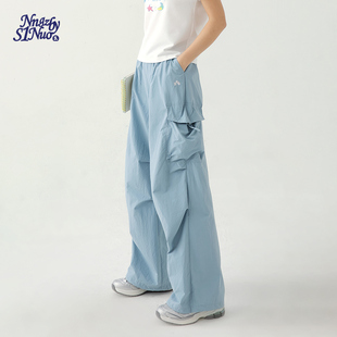 初中生夏季 元 时髦工装 户外立体袋伞裤 气学院风 休闲裤 诺诺公主S1N