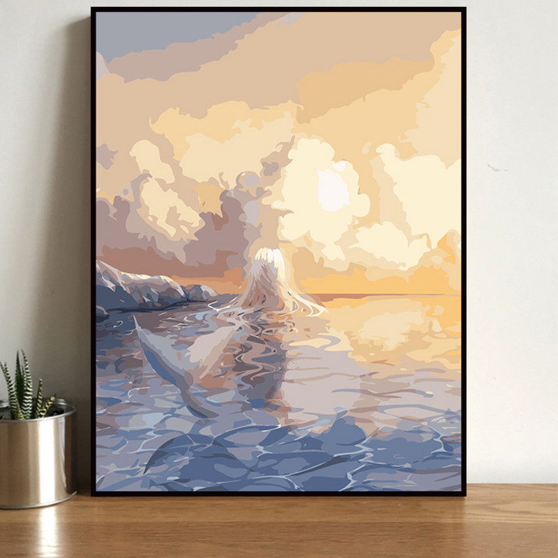 diy数字油画客厅卧室装饰画抽象卡通风景填色手绘画油彩画A067在类目 家居饰品, 装饰画, DIY/数字油画中 - 来自Buy2taobao.com提供专业的淘宝代购服务