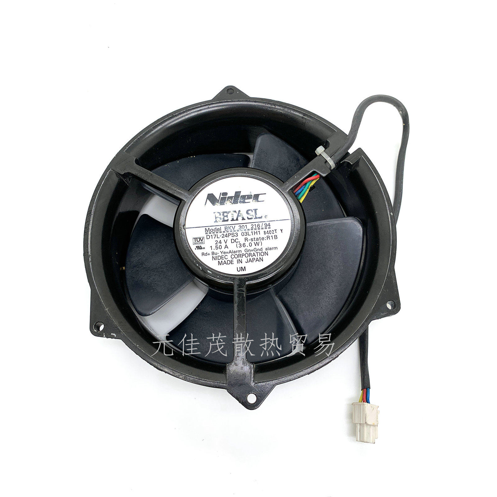 NIDER尼迪克 D17L-24PS3 03L1H1 24V 1.50A BKV301 工业机柜风扇