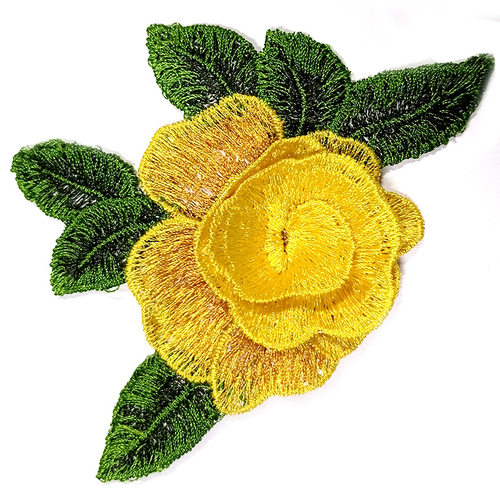 水溶立体多色多层绣花布贴