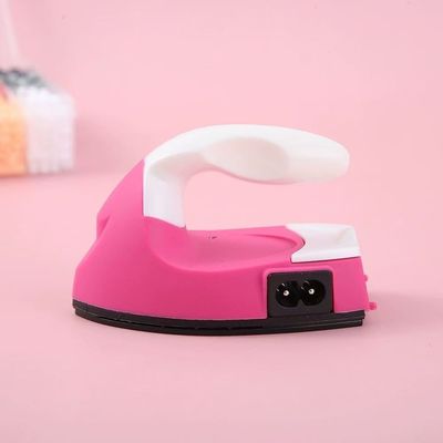 烫拼豆粉色迷你老式电熨斗小型家用蒸汽熨烫机便携式熨斗学生手持
