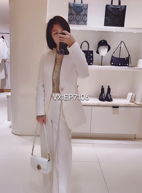 春夏款米色桑蚕丝羊毛沉香乔雅正外套西装外套 EGKPS1132A-4699