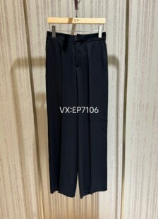 HFJEA6405A 橡筋后腰阔腿休闲裤 1999 黑色时尚 大雅家春夏款