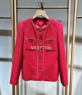 EPJAA1226A 9999 高级系列国风对襟圆领收腰小香风花呢外套 秋冬款