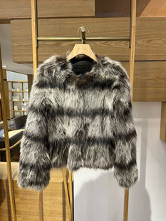 大雅家firststation冬款圆领裘服外套 HFKIIQ122A-22999