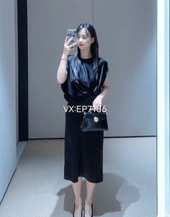 高级系列三醋酸收腰无袖 5999 包臀雅致连衣裙小黑裙EPKET4630B