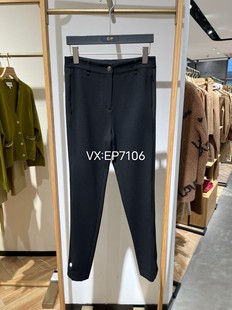 EPIIT6405A 紧身小脚裤 2999 高端系列黑色通勤三醋酸小黑裤 秋冬款