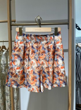 春夏款高级系列时尚印花高腰阔腿运动休闲短裤 EPHEA6204A-3699