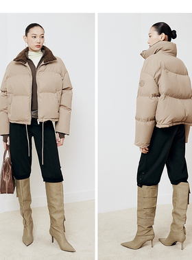 大雅家firststation秋冬款立领短款鸭羽绒服 HFKIAY135A-4799
