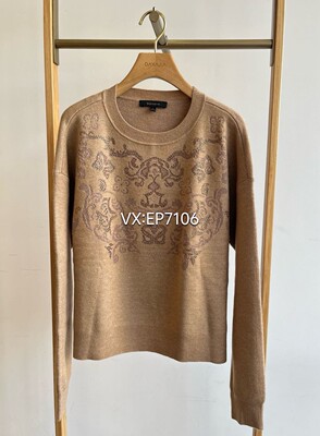 大雅家frststation秋冬款圆领宽松提花落肩毛衣 HFJIW9526A-3299