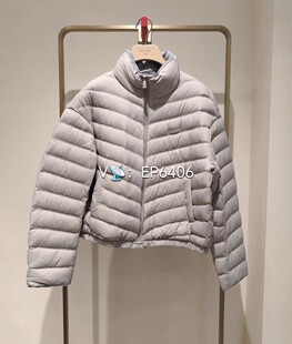 大雅家firststation灰色时尚通勤百搭鸭绒立领羽绒服 HFLAAY10