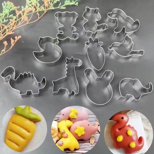 卡通饼干蒸馒头模具花样家用蔬菜水果宝宝辅食切模小动物造型工具