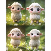 带框钻石画十二生肖小羊diy卡通马赛克粘贴画学生手工作业