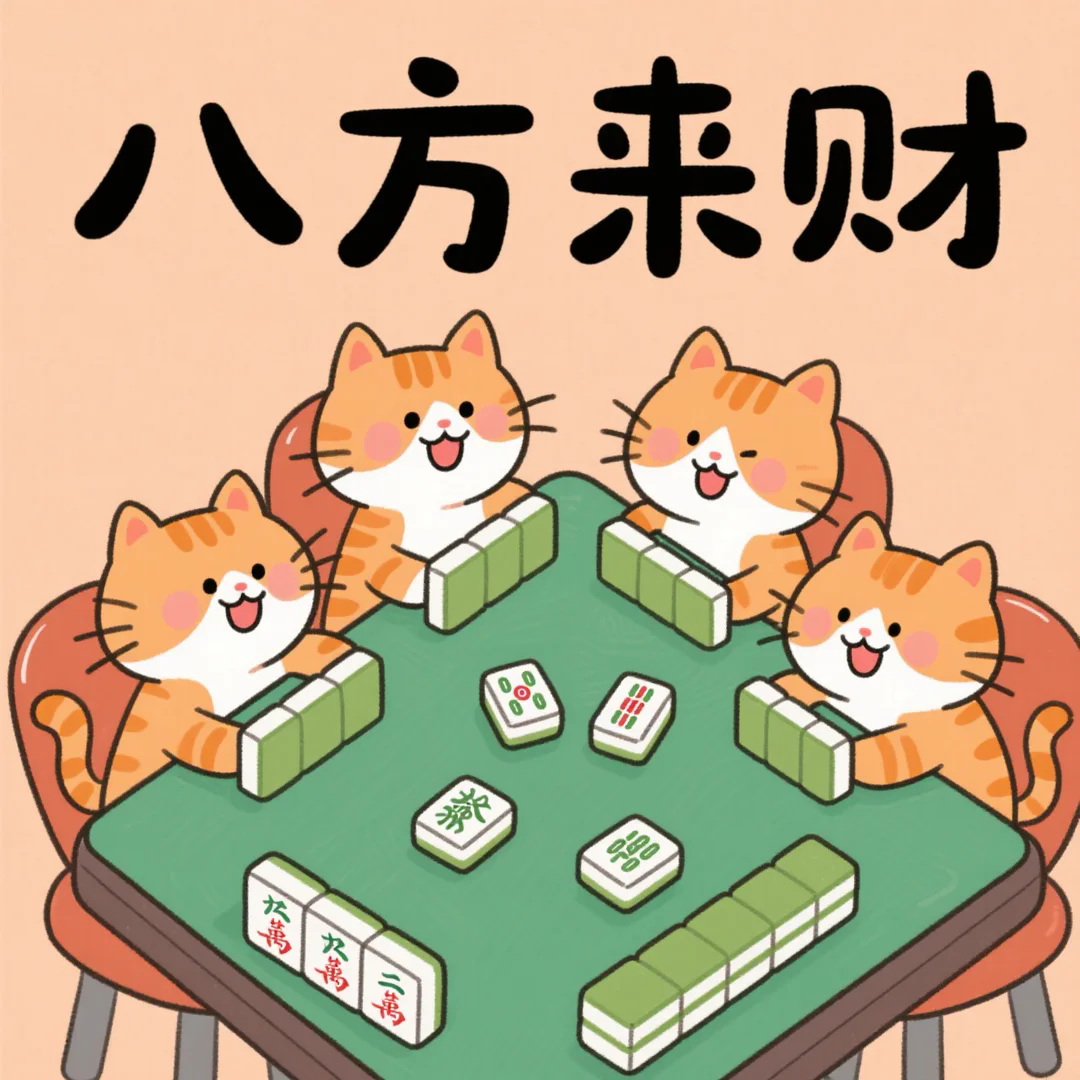 钻石画diy八方来财卡通马赛克数字拼图粘贴点钻画手工家居装饰画图片