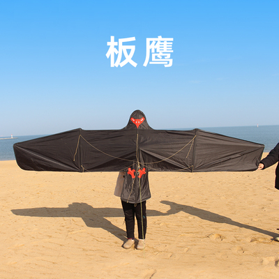 新款板鹰风筝伞布碳杆提线成人微风易飞大型高档抗大风