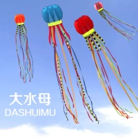 Weifang Kite New -Try -Dimensional Jellyfish High -End Software, ветерок, легко летать, взрослый большой воздушный змей