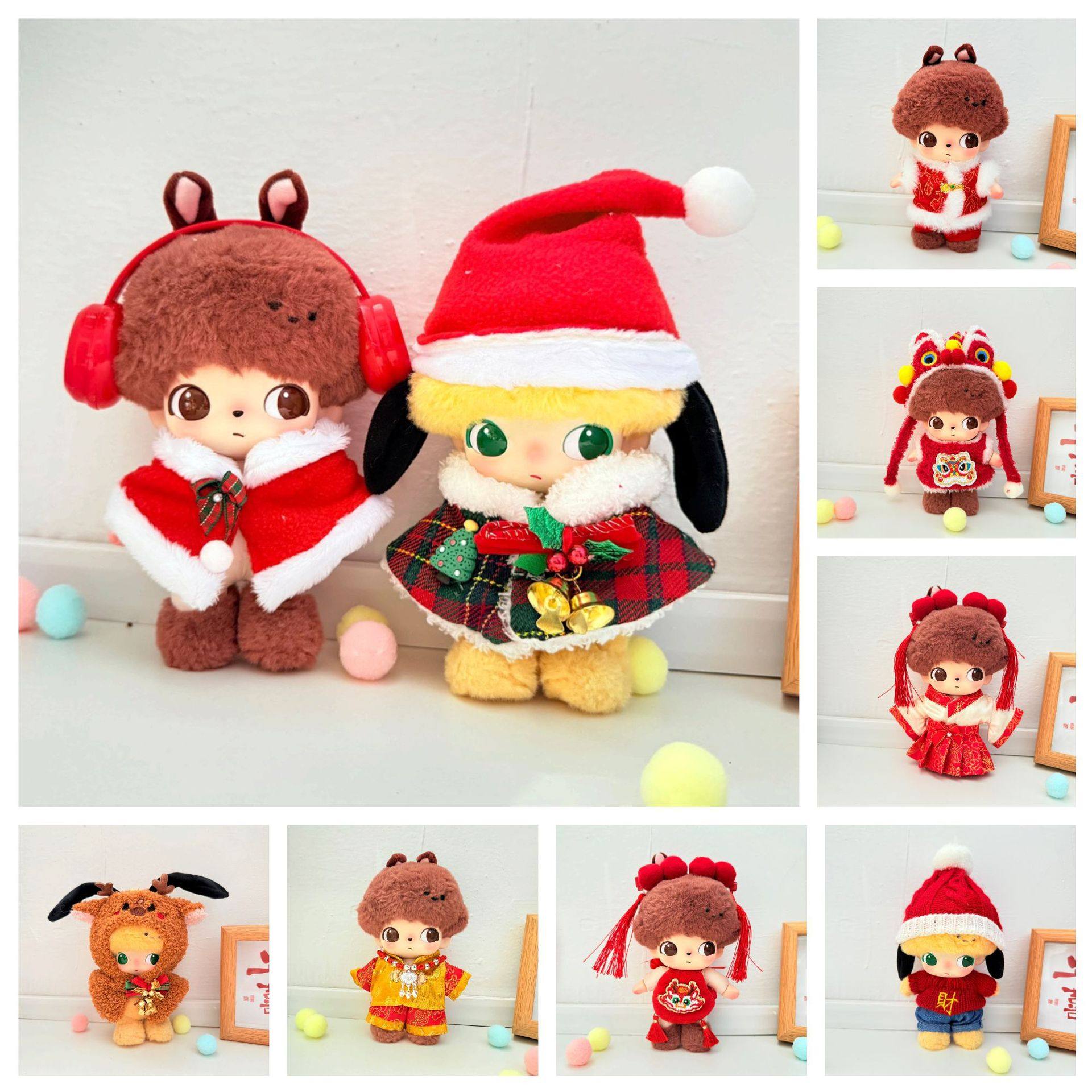 仅娃衣】毛绒挂件DIMOO搪胶衣服布鲁托娃衣唐老鸭娃衣圣诞新年装,模玩/动漫/周边/娃圈三坑/桌游,潮玩娃衣,淘宝优惠券,粉丝福利购,淘宝优惠卷