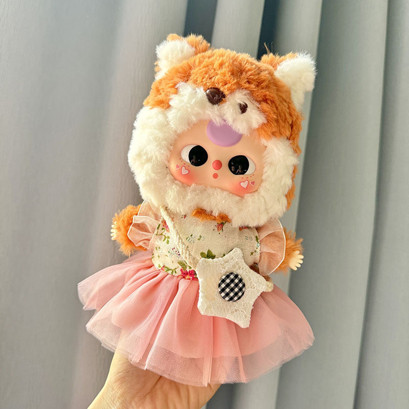 仅娃衣】20cm娃三岁娃衣三代大可爱系列毛绒公仔星星包粉纱裙套装,模玩/动漫/周边/娃圈三坑/桌游,潮玩娃衣,淘宝优惠券,粉丝福利购,淘宝优惠卷