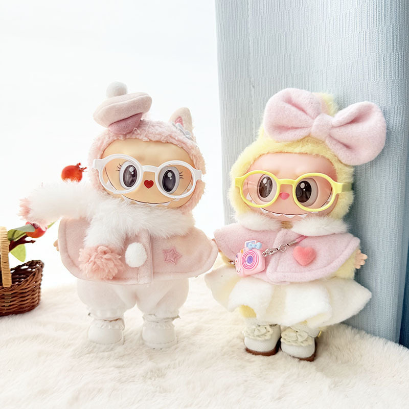 仅衣服] 一二代钥匙扣Labubu衣服挂件拉布布娃衣冬日围巾帽子套装,模玩/动漫/周边/娃圈三坑/桌游,潮玩娃衣,淘宝优惠券,粉丝福利购,淘宝优惠卷