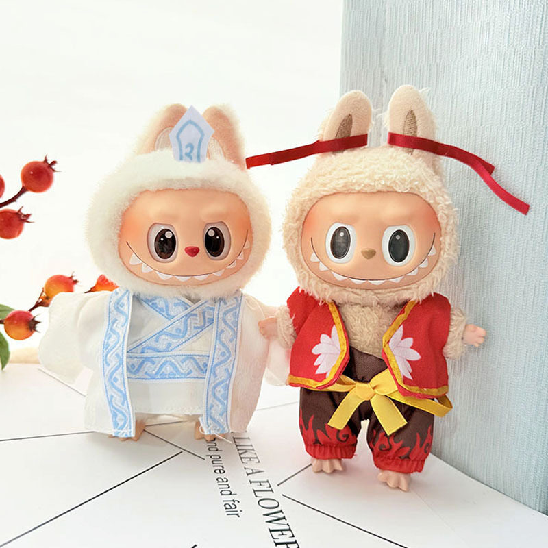 仅衣服] 一二代钥匙扣Labubu衣服挂件拉布布娃衣魔童哪吒肚兜熬丙,模玩/动漫/周边/娃圈三坑/桌游,潮玩娃衣,淘宝优惠券,粉丝福利购,淘宝优惠卷