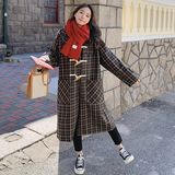 【现货】韩版宽松学院风毛呢外套235-9916-P185-控268，女装毛呢外套，金十上