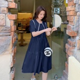 现货减龄甜美海军领连衣裙235-8806-P105-控158，女装连衣裙，金十上