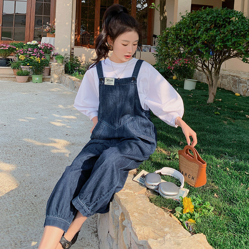 新品（现货）2024夏季薄款牛仔背带裤235-9971-P115-控168，女装牛仔裤，金十上