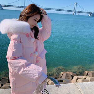 【现货】 冬装中长款大毛领羽绒棉服235- M610- P195- K278图片