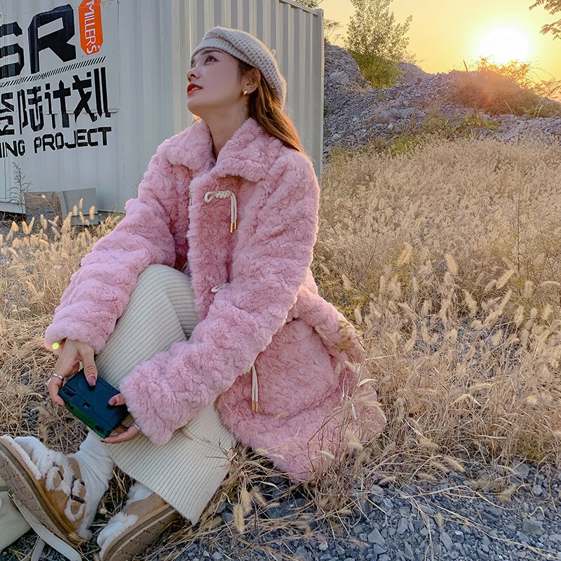 【现货】加厚羊糕毛皮毛一体235-9923-P185-控278,女装皮草,金十上