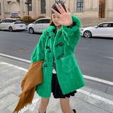 新款现货加厚羊糕毛皮毛一体外套235-9925-P185-控278，女装皮草，金十上