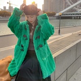 【现货】小个子炸街羊糕皮毛一体外套235-9925-P185-控278，女装皮草，金十上