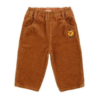 加绒款！特价清仓！韩国童装ins婴儿宝宝男女童棕色小熊加绒裤子