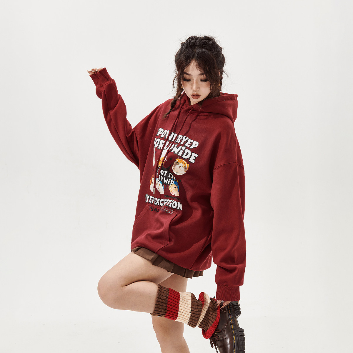 【卫衣清仓69】连帽卫衣女秋冬新款潮牌宽松oversize外套,女装/女士精品,卫衣/绒衫,淘宝优惠券,粉丝福利购,淘宝优惠卷