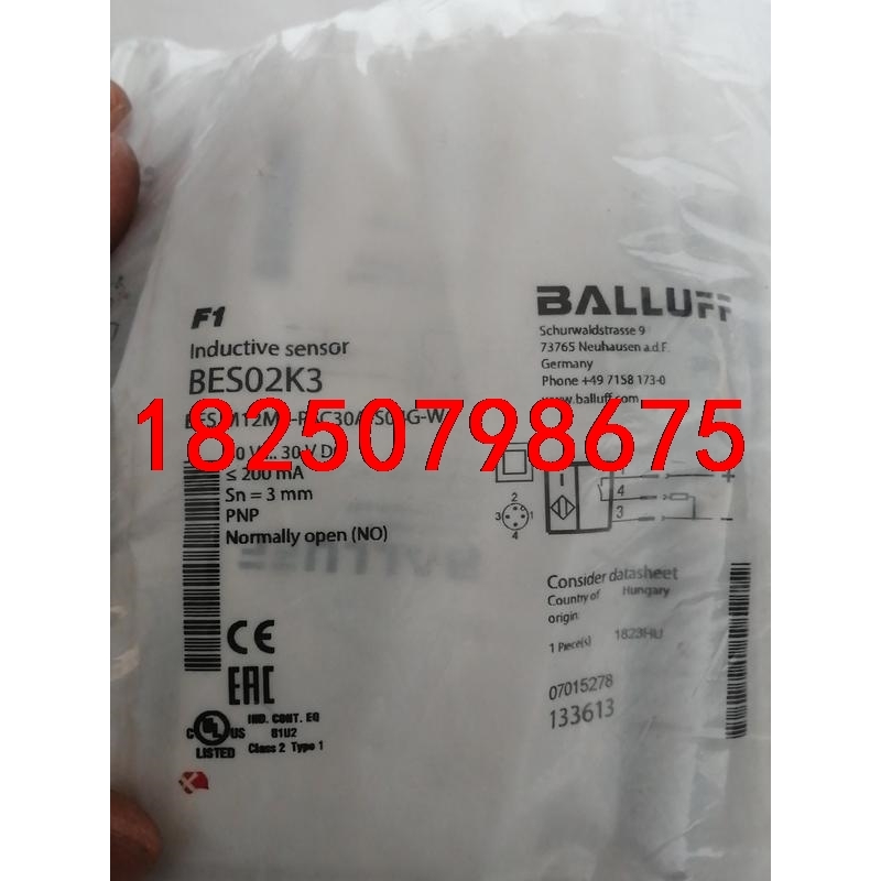 原装BALLUFF巴鲁夫 BES02K3 BES M12ML议价
