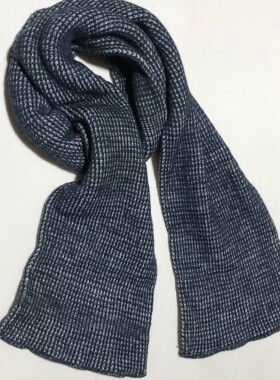 F351 外贸尾货秋冬新款混色针织围巾男女通用保暖百搭围巾