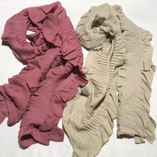 流浪风Y2K褶皱荷叶边花边春秋冬季 B9300 围巾 包邮 单件