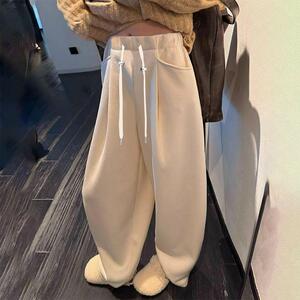 孕妇阔腿裤2025春秋季云朵阔腿运动裤卫裤休闲弯刀裤香蕉裤休闲裤