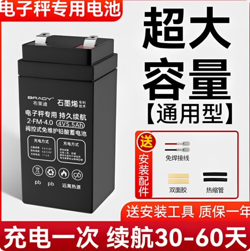 超大容量电子称专用电子秤蓄电池