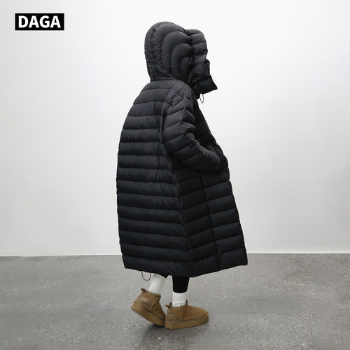 DAGA极简长款高充绒量排骨羽绒服