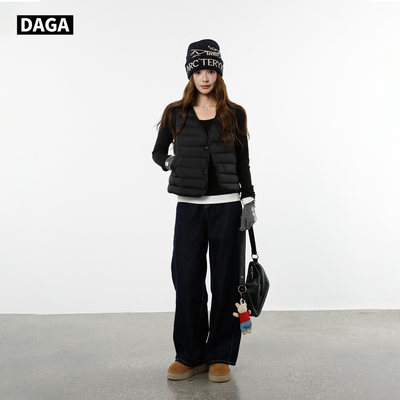 大嘎韩系叠穿轻薄羽绒内胆马甲女