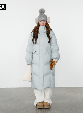 大嘎daga杜邦三防面料2026巨好看的羽绒服女冬设计感小众通勤长款