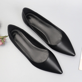 单鞋 舒适软底平底仙女单鞋 春季 时尚 大小码 女懒人鞋 新款 百搭豆豆鞋