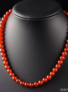 高级感新中式天然爆款配饰红玛瑙