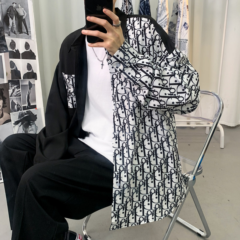 2026春季新款海报景港风大码男女衬衫M-5XL-CS001-P40,男装衬衫,星座417-1（原电商B245）