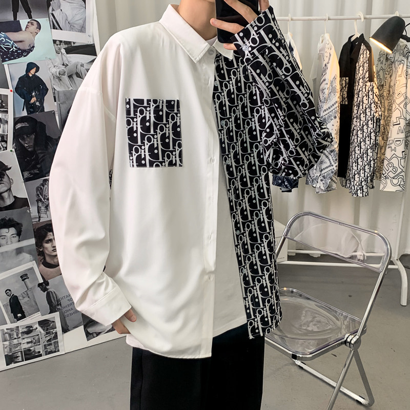 2026春季新款海报景港风大码男女衬衫M-5XL-CS001-P40,男装衬衫,星座417-1（原电商B245）