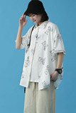 2026新款短袖衬衫小熊印花港风宽松大码休闲衬衣M-3XL-CS09-P38，男装T恤，星座417-1（原电商B245）
