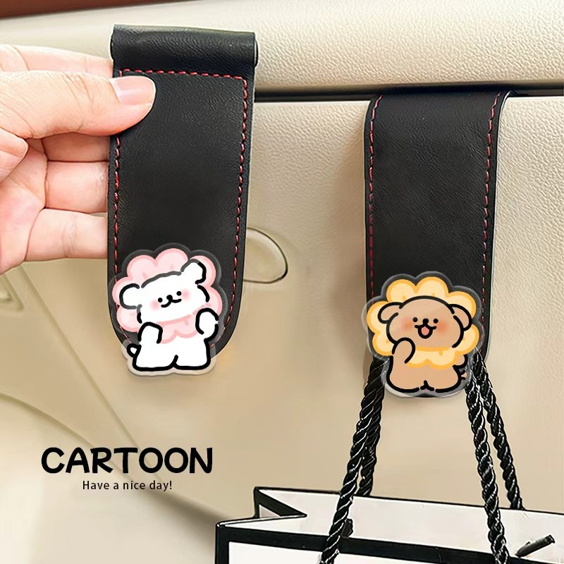 专车专用汽车车载皮革挂钩车前排副驾驶小挂钩手套箱垃圾袋挂钩