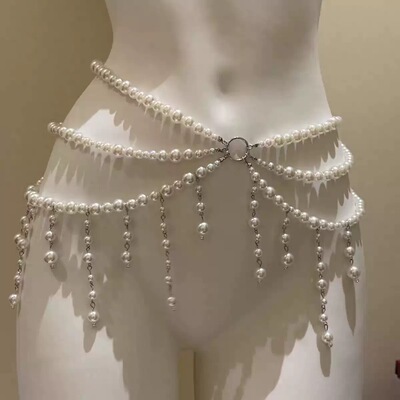 蕾莉秀李晶晶新款腰链肚皮舞配饰腰带腰饰脐链子